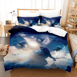 King Kong vs Godzilla Bedding Set Quilt Covers Without Filler (Online Order Only)