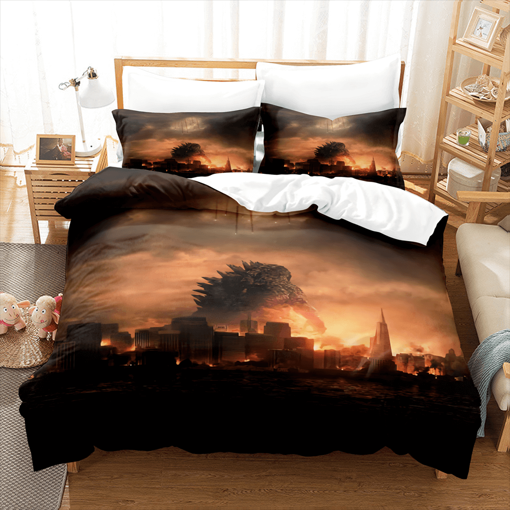 King Kong vs Godzilla Bedding Set Quilt Covers Without Filler (Online Order Only)