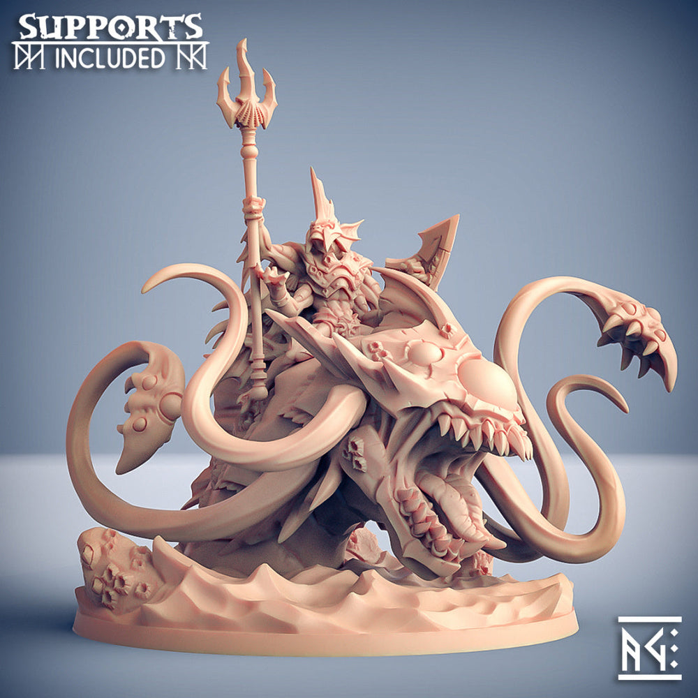 3D Printed Artisan Guild Kurkalla the Tide Tyrant Death-Tide Jurakin 28mm 32mm (Online Only)
