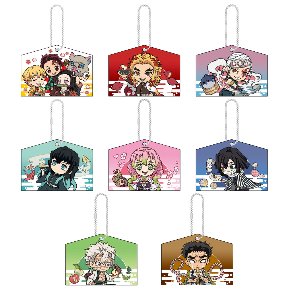 Megahouse: Demon Slayer Kirakira Acrylic Mascot Version Ema Vol. 2 Set of 8 (ONLINE ORDER ONLY)