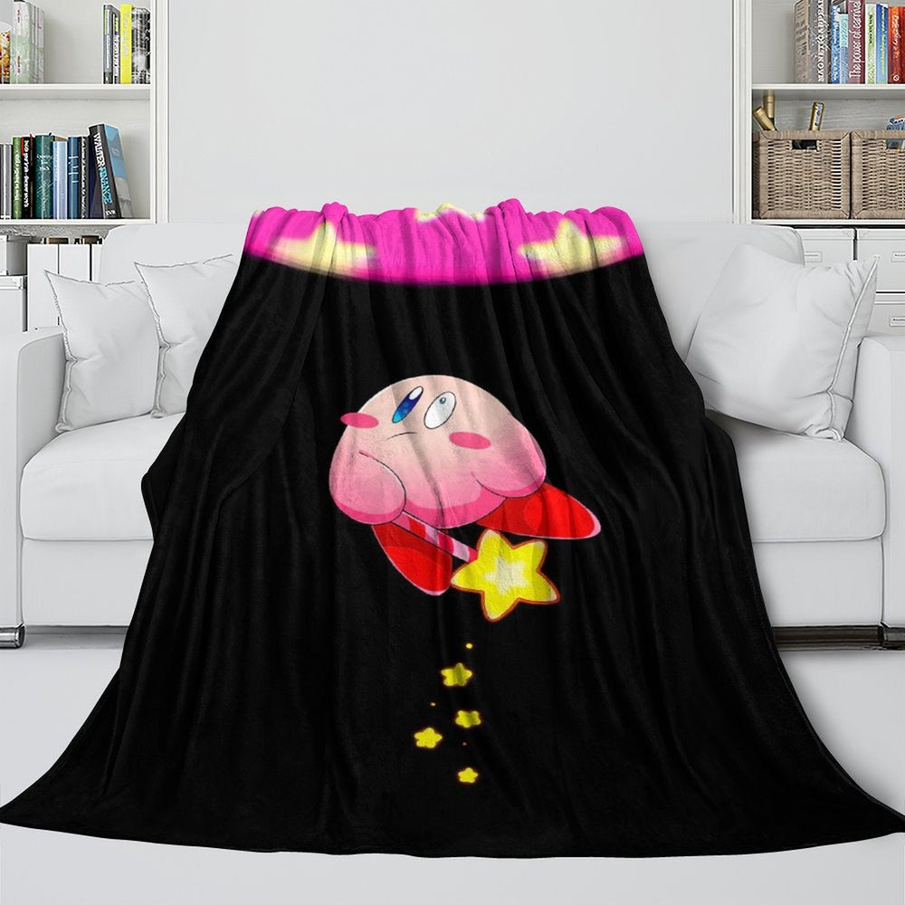 Kirby Blanket Flannel Fleece Throw Room Decoration (Online Order Only)