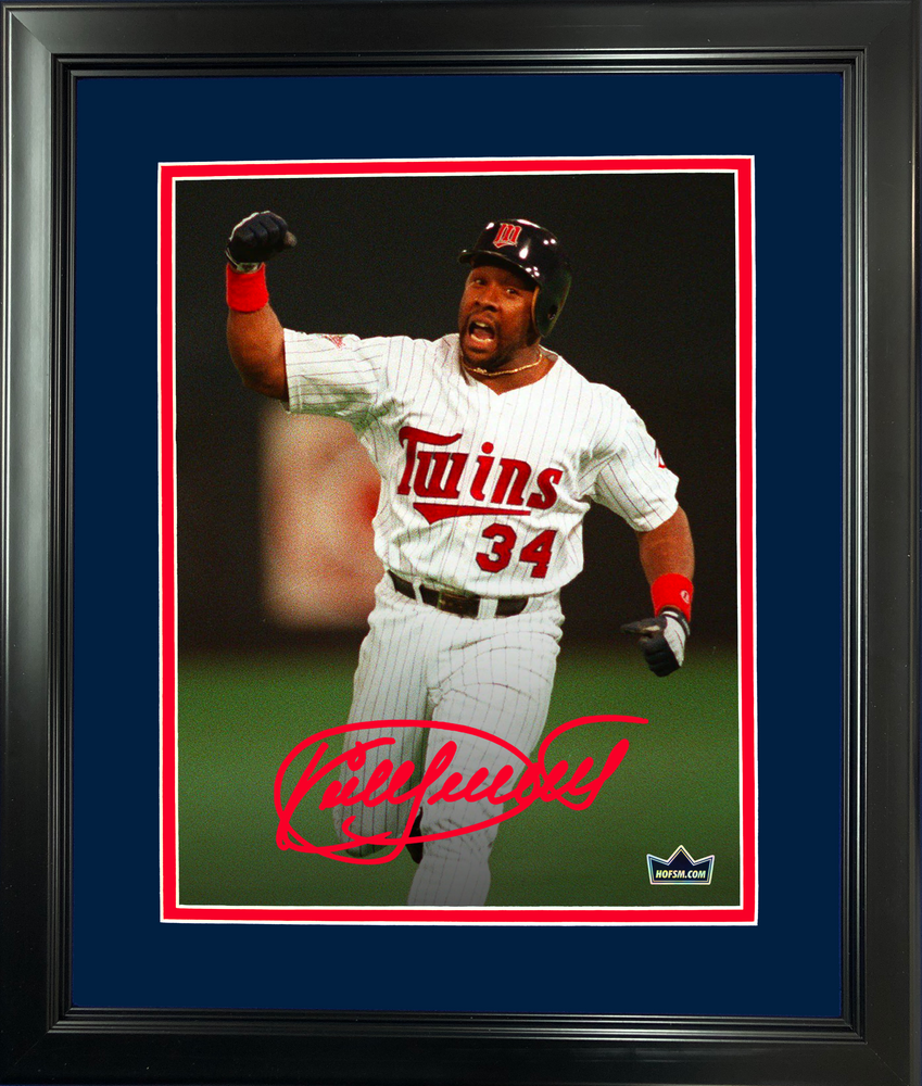 Framed Kirby Punkett Minnesota Twins Facsimile Laser Engraved Signature Auto 11"x14" Baseball Photo HOFSM Holo (ONLINE ORDER ONLY)