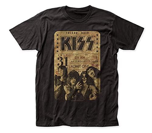 Kiss Concert Ticket Fitted Jersey Tee [T-Shirt] (ONLINE ORDER ONLY)