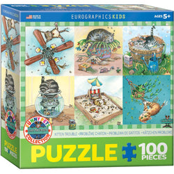 Kitten Trouble 100 Piece Jigsaw Puzzle Eurographics (ONLINE ORDER ONLY)