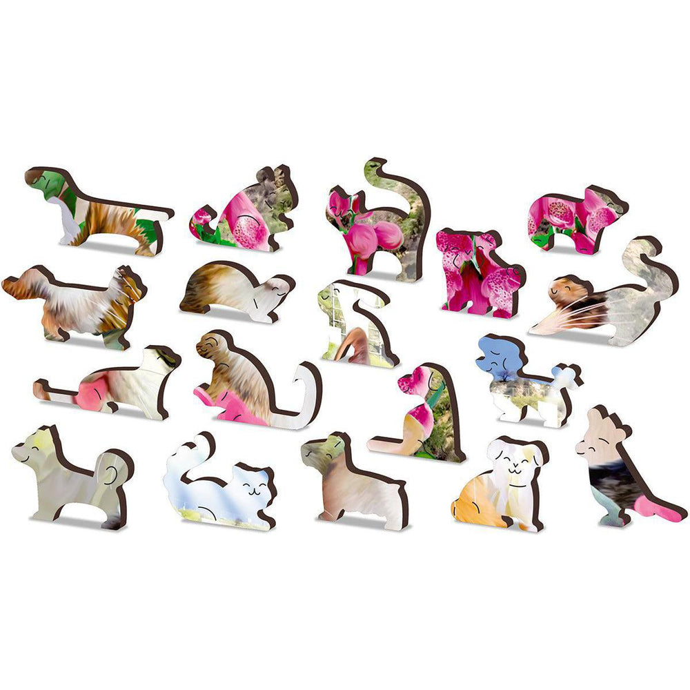 Kittens in Hollywood 75 Piece Wood Jigsaw Puzzle Wooden City (ONLINE ORDER ONLY)