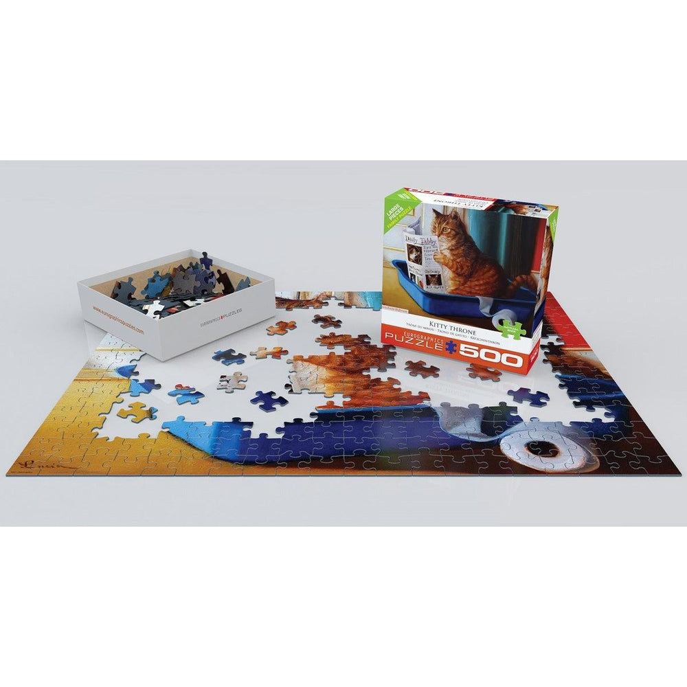 Kitty Throne 500 Piece Jigsaw Puzzle Eurographics (ONLINE ORDER ONLY)