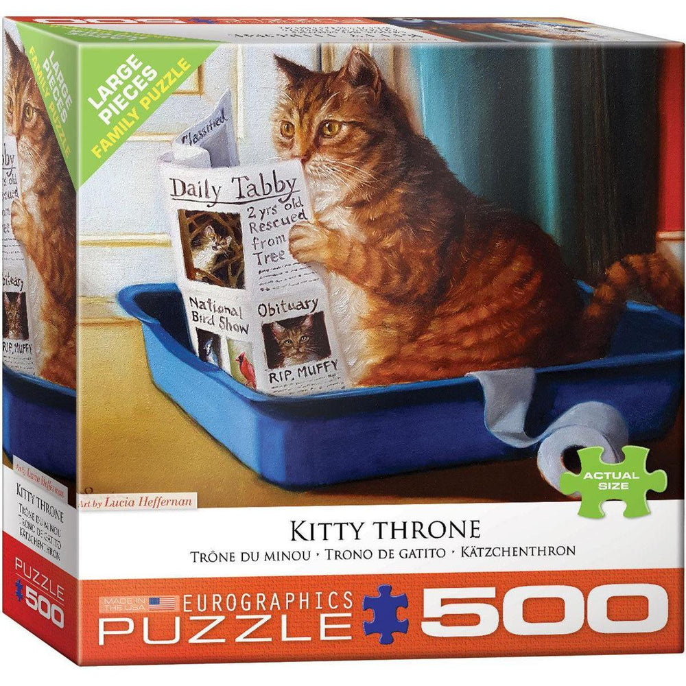 Kitty Throne 500 Piece Jigsaw Puzzle Eurographics (ONLINE ORDER ONLY)