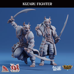 3D Printed Sordane Publishing Arcane Minis Kizaru Fighter Swindler's Luck Part Two 28 32mm D&D (Online Only)