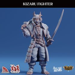 3D Printed Sordane Publishing Arcane Minis Kizaru Fighter Swindler's Luck Part Two 28 32mm D&D (Online Only)