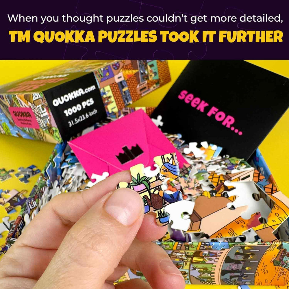 Knightly Cats Seekers Finders 1000 Piece Jigsaw Puzzle Quokka (ONLINE ORDER ONLY)