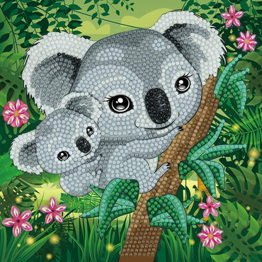 Koala Hugs Crystal Art Card Kit Craft Buddy (ONLINE ORDER ONLY)