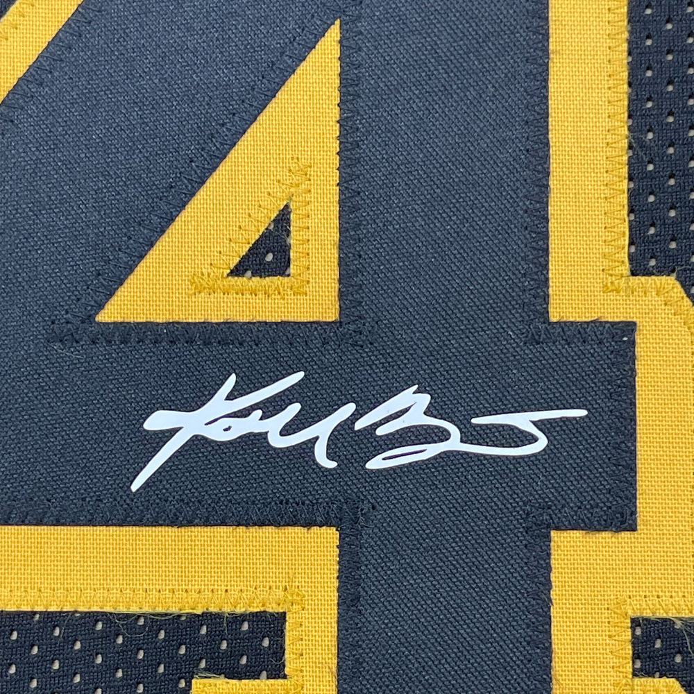 Framed Facsimile Autographed Kobe Bryant 35x39 #24 Black Mamba Los Angeles LA Reprint Laser Auto Basketball Jersey (ONLINE ORDER ONLY)