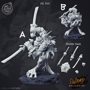 3D Printed Cast n Play Swamp Collection - Korl 28mm 32mm D&D (Online Only)