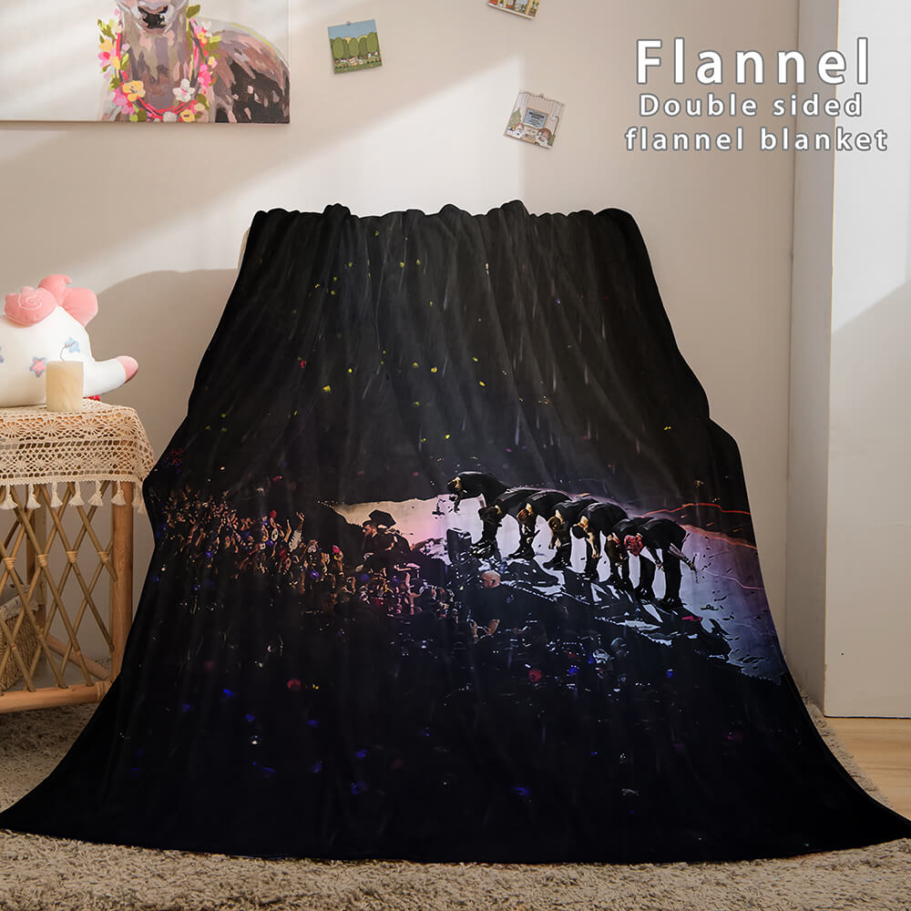 Kpop BTS Butter Bangtan Boys Cosplay Flannel Blanket Bedding Sets (Online Order Only)