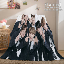 Kpop BTS Butter Bangtan Boys Cosplay Flannel Blanket (Online Order Only)