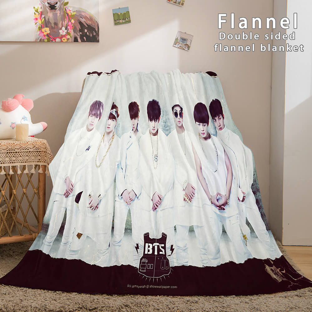 Kpop BTS Butter Bangtan Boys Cosplay Flannel Blanket (Online Order Only)