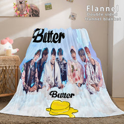 Kpop BTS Butter Bangtan Boys Cosplay Flannel Blanket (Online Order Only)