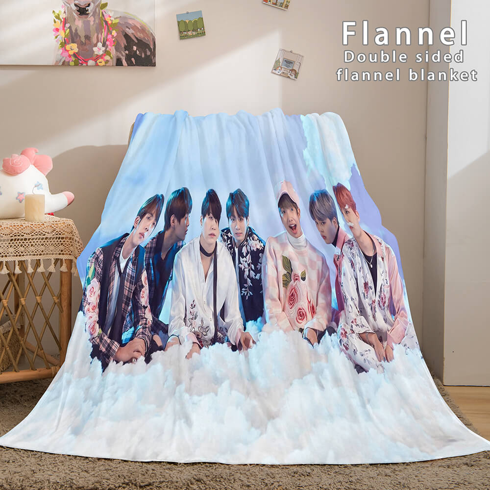 Kpop BTS Butter Bangtan Boys Cosplay Flannel Blanket (Online Order Only)