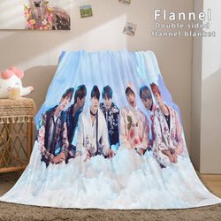 Kpop BTS Butter Bangtan Boys Cosplay Flannel Blanket (Online Order Only)
