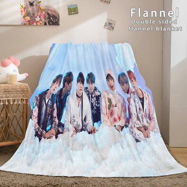Kpop BTS Butter Bangtan Boys Cosplay Flannel Blanket (Online Order Only)