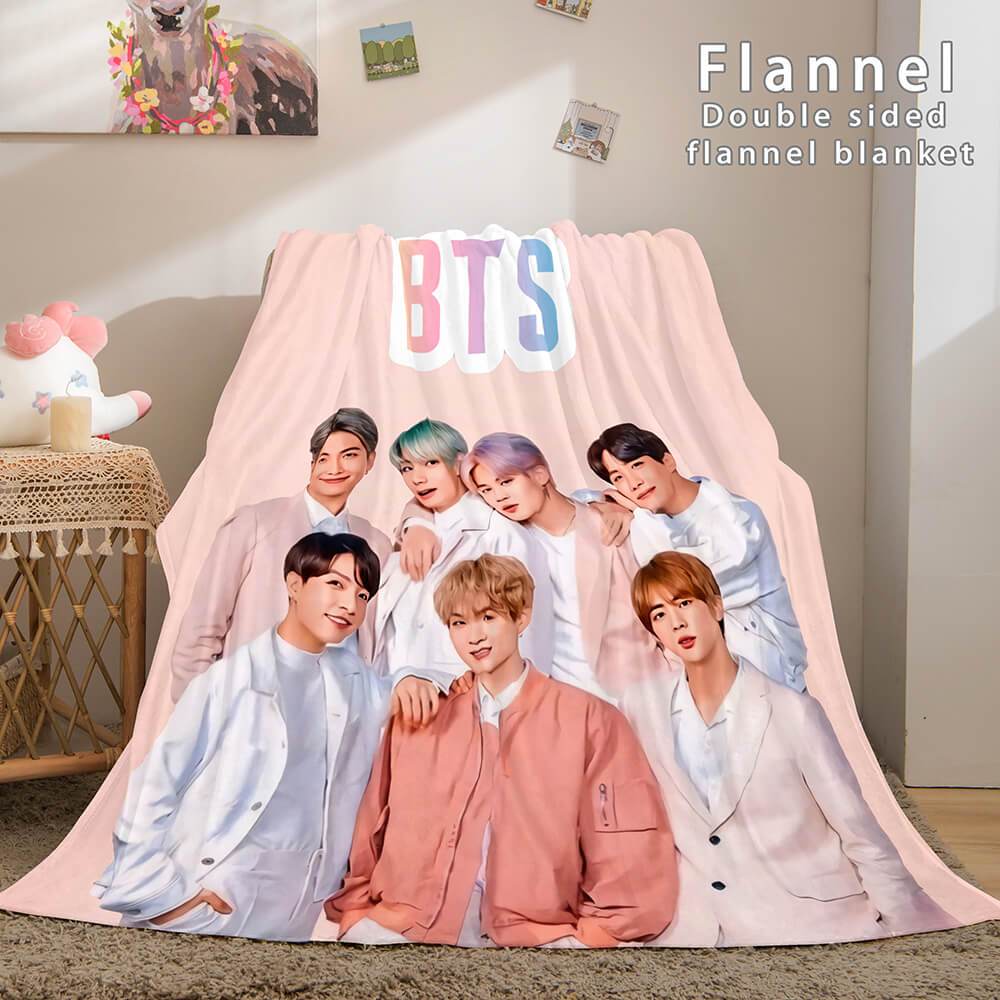 BTS Butter Bangtan Boys Flannel Fleece Blanket (Online Order Only)