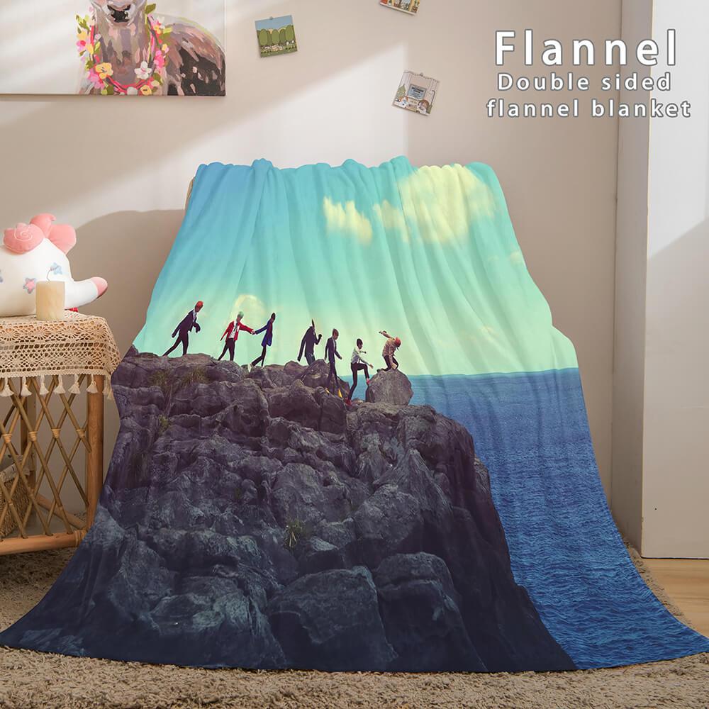 BTS Butter Bangtan Boys Flannel Fleece Blanket (Online Order Only)