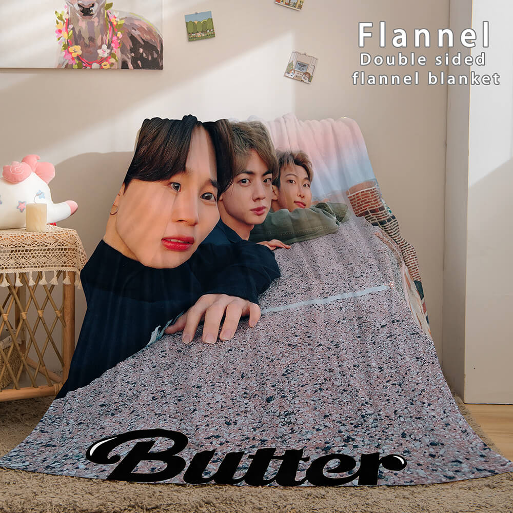Kpop BTS Butter Cosplay Flannel Blanket (Online Order Only)