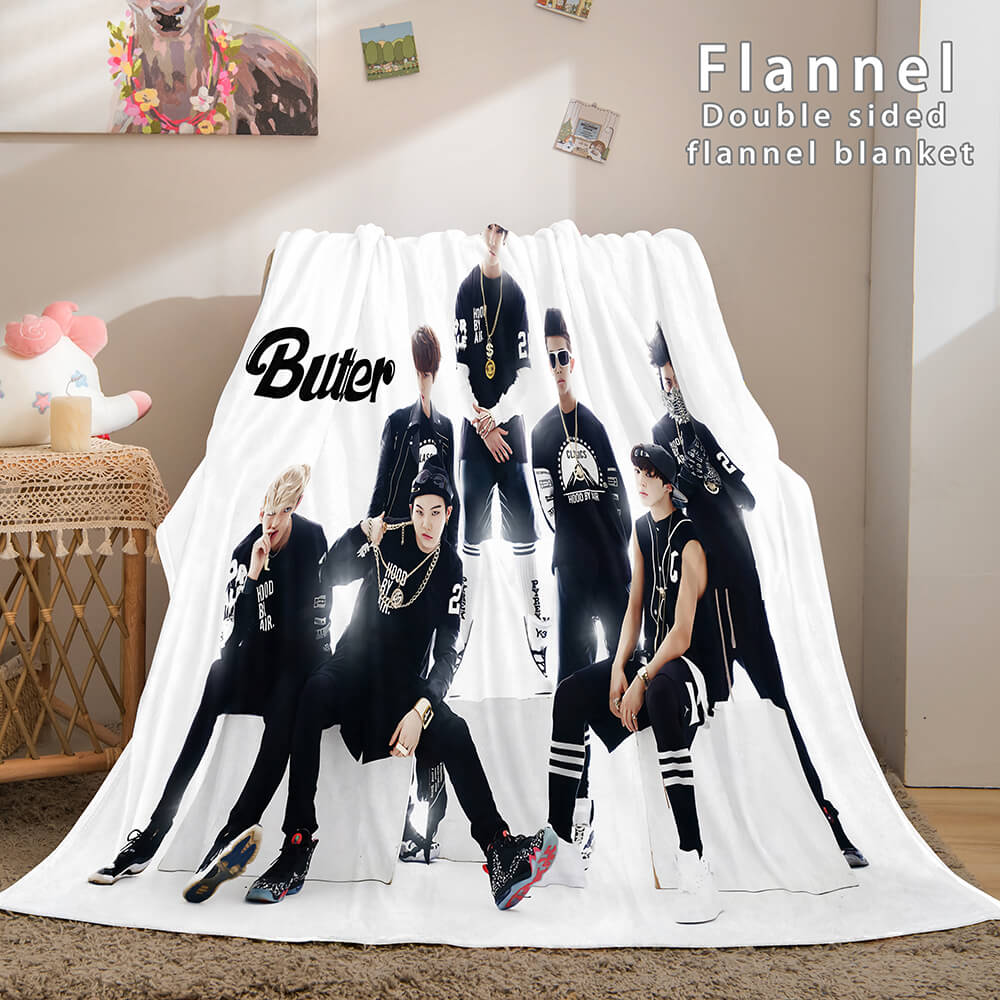 Kpop BTS Butter Cosplay Flannel Blanket (Online Order Only)