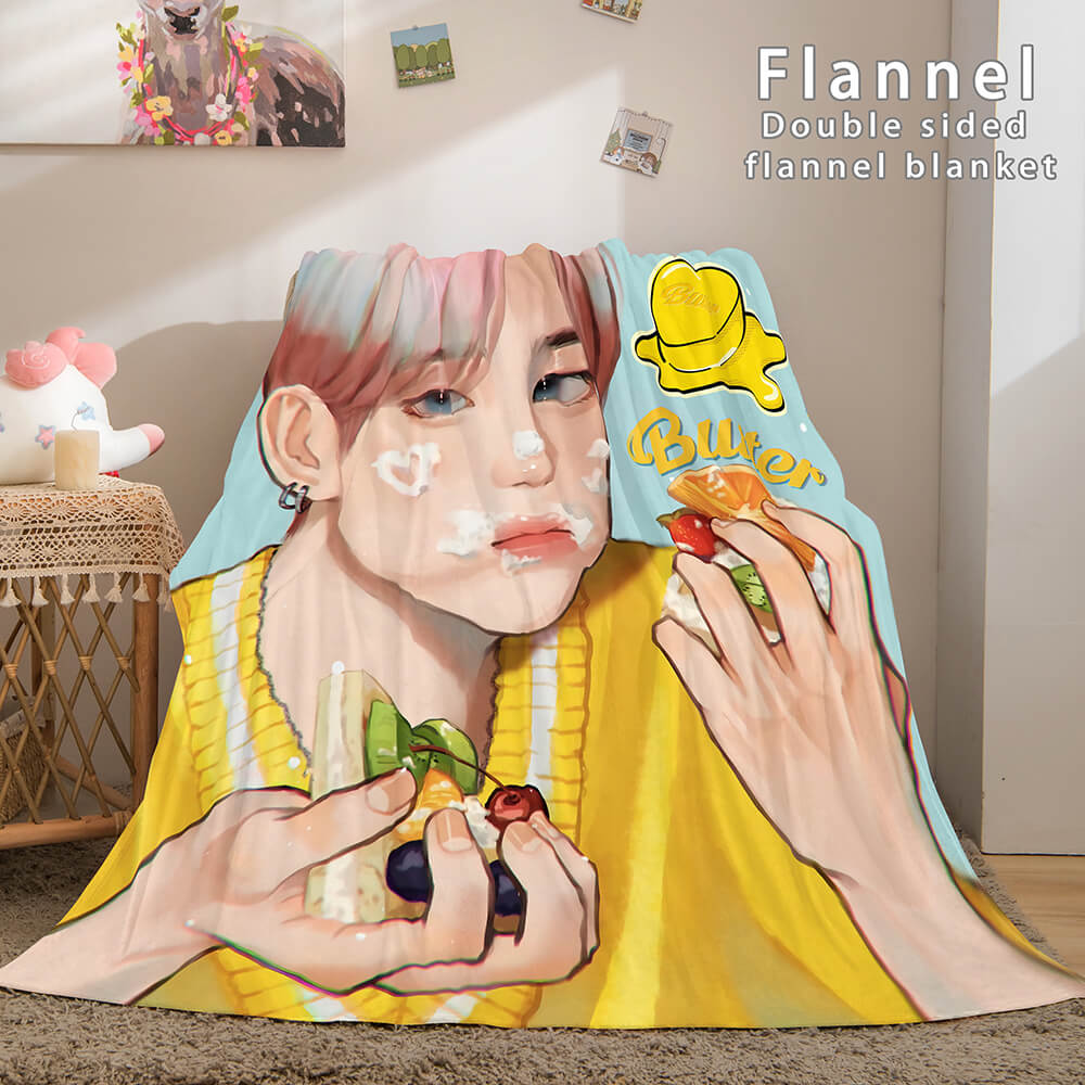 Kpop BTS Butter Cosplay Flannel Blanket (Online Order Only)