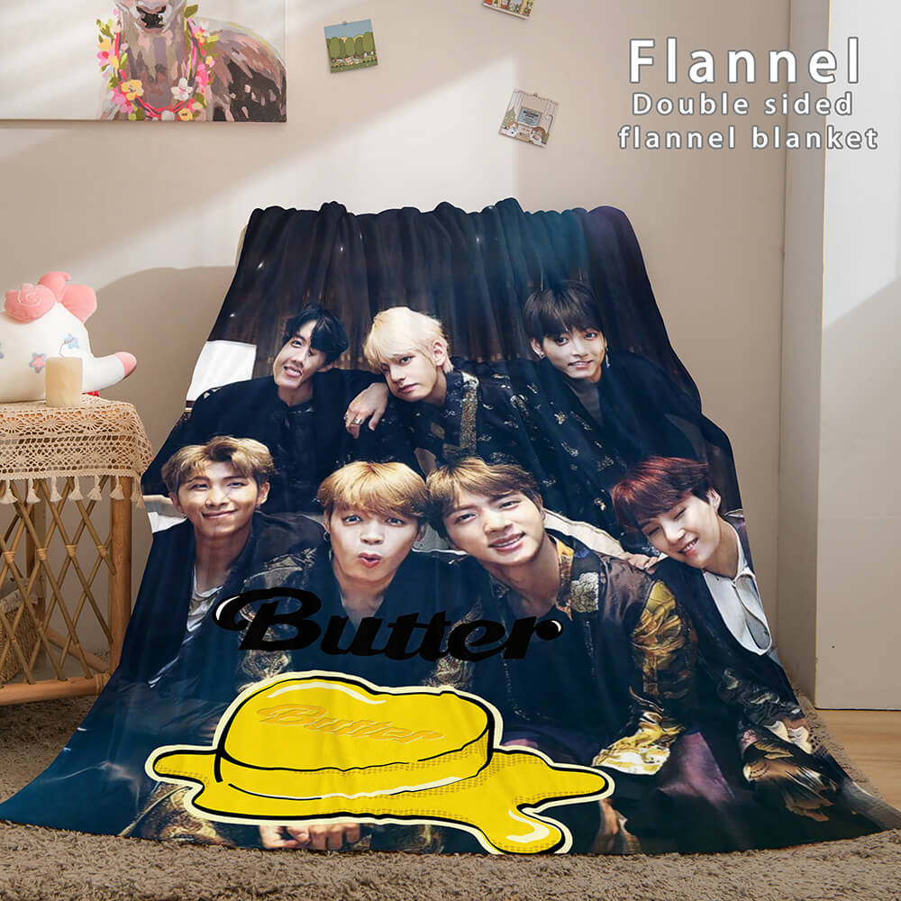 Kpop BTS Butter Cosplay Flannel Blanket (Online Order Only)