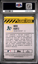 Graded 2024 Topps Bowman Draft Nick Kurtz #PP2 Plasma Power Rookie RC Baseball Card PSA 10 Gem Mint (ONLINE ORDER ONLY)