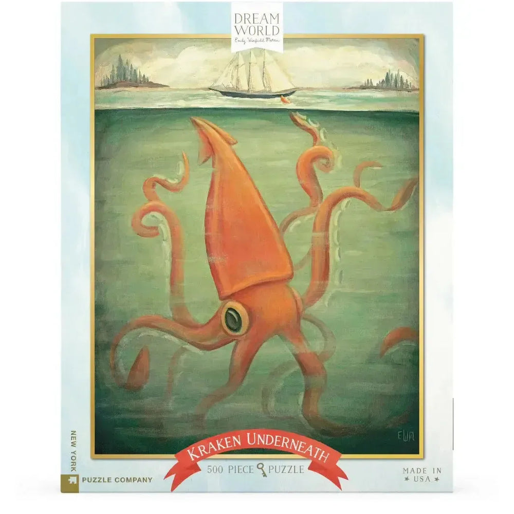 Kraken Underneath Dream World 500 Piece Jigsaw Puzzle NYPC