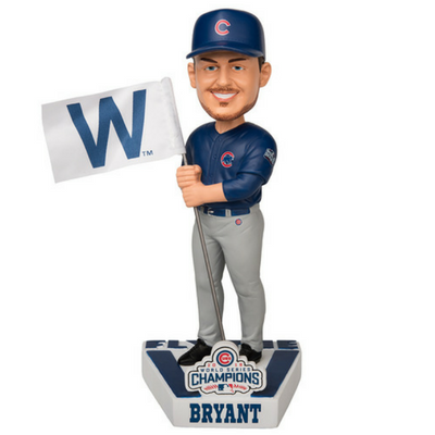 Chicago Cubs 2016 World Series Fly the W Bobbleheads (ONLINE ORDER ONLY)