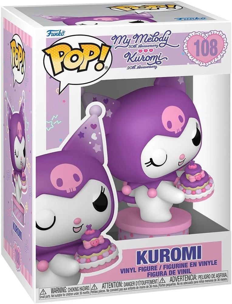 Hello Kitty and Friends Kuromi 20th Anniversary Kuromi with Cake Funko Pop! Vinyl Figure #108 with Funko Protector (ONLINE ORDER ONLY)