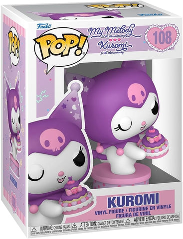 Hello Kitty and Friends Kuromi 20th Anniversary Kuromi with Cake Funko Pop! Vinyl Figure #108 with Funko Protector (ONLINE ORDER ONLY)