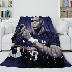 Kylian Mbappé Blanket Flannel Throw Room Decoration (Online Order Only)
