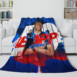Kylian Mbappé Blanket Flannel Throw Room Decoration (Online Order Only)
