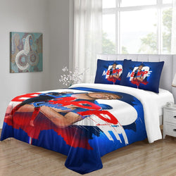 Kylian Mbappé Pattern Bedding Set Quilt Cover Without Filler (Online Order Only)