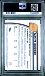 Graded 2024 Topps Bowman U Sapphire Garrett Nussmeier #5 Rookie RC Football Card PSA 10 Gem Mint (ONLINE ORDER ONLY)