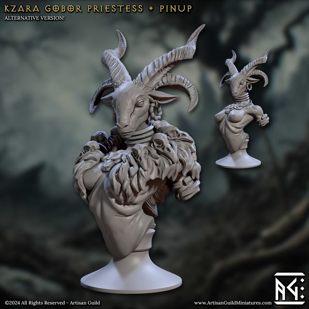 3D Printed Artisan Guild Rise of the Beastmen Bust Set 28mm 32mm (Online Only)