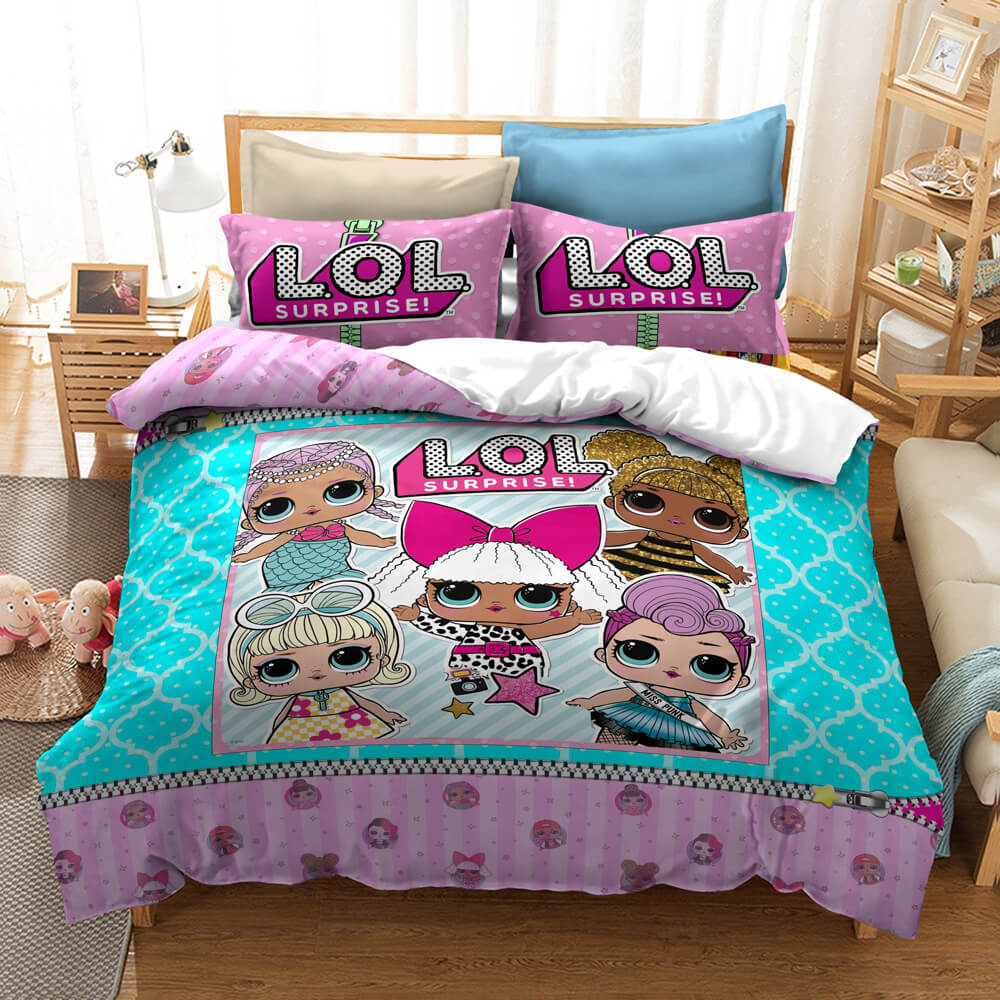 L.O.L Surprise Bedding Set Quilt Duvet Cover Without Filler (Online Order Only)