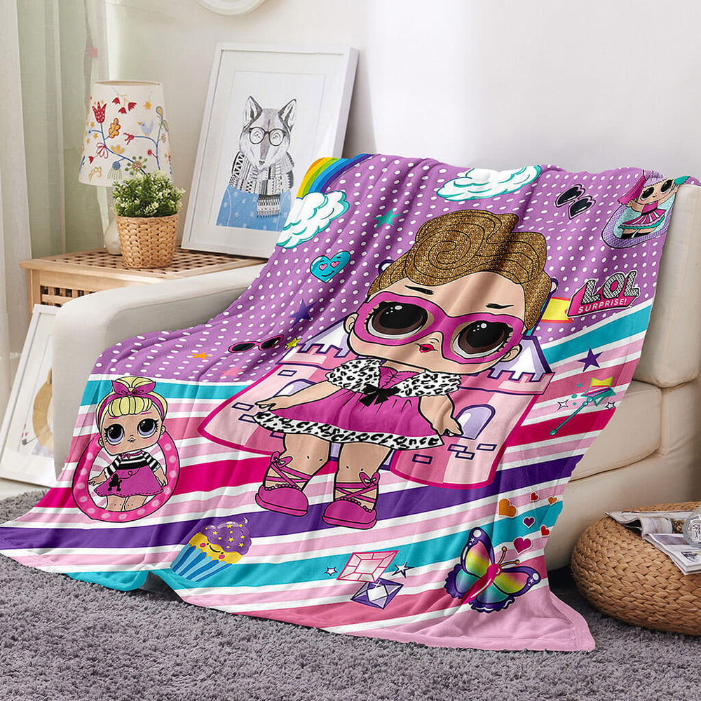 L.O.L Surprise Blanket Flannel Fleece Throw Blanket Room Decoration (Online Order Only)