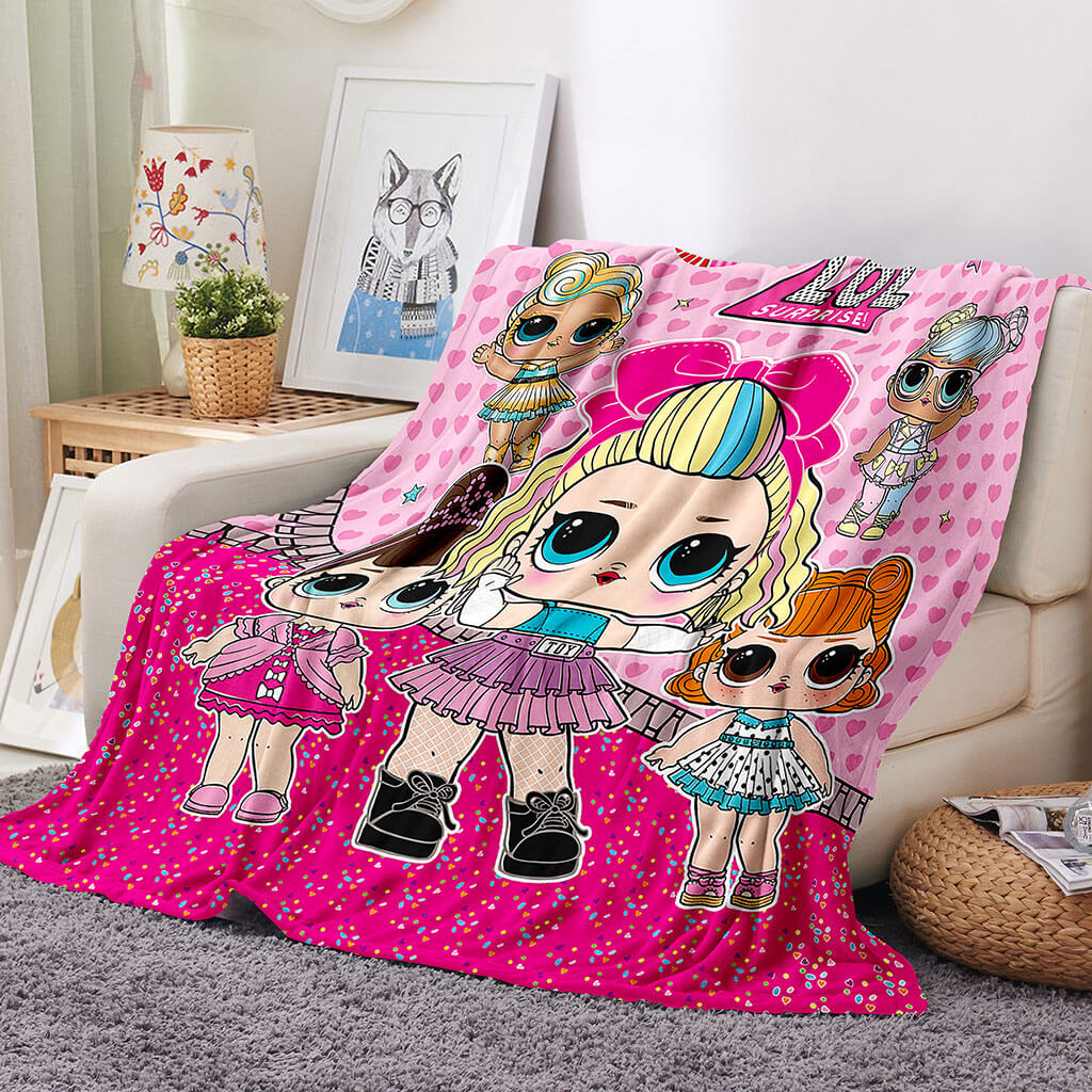L.O.L Surprise Blanket Flannel Fleece Throw Blanket Room Decoration (Online Order Only)