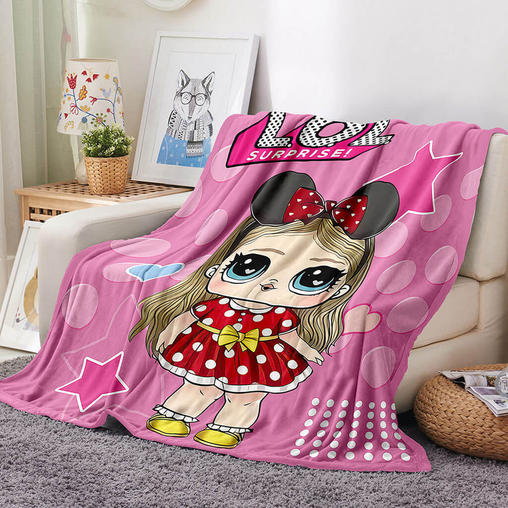 L.O.L Surprise Blanket Flannel Fleece Throw Blanket Room Decoration (Online Order Only)