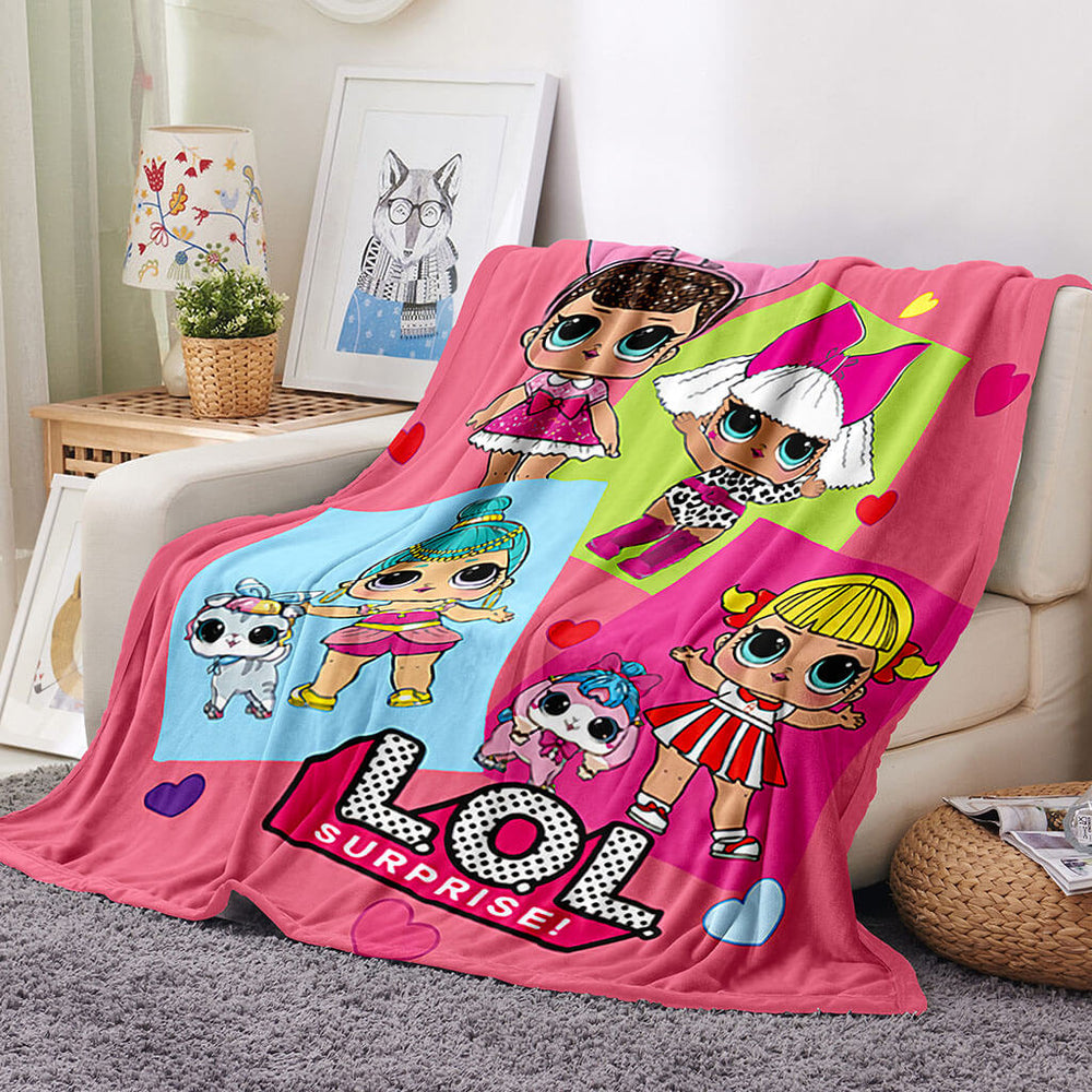 L.O.L Surprise Blanket Flannel Fleece Throw Blanket Room Decoration (Online Order Only)