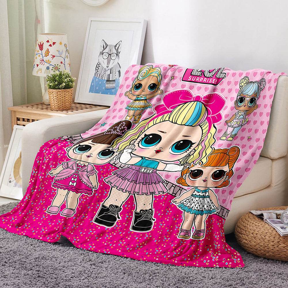 L.O.L Surprise Blanket Flannel Fleece Throw Blanket Room Decoration (Online Order Only)