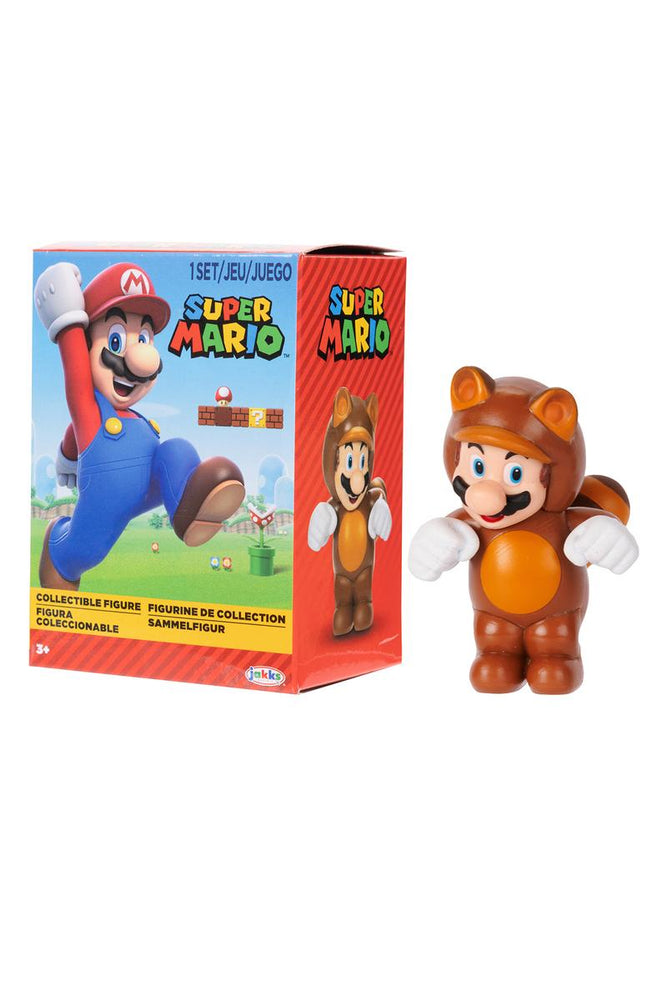 License 2 Play: Nintendo - Super Mario™ - Articulated Figures - Tanooki Mario - 2.5" (ONLINE ORDER ONLY)