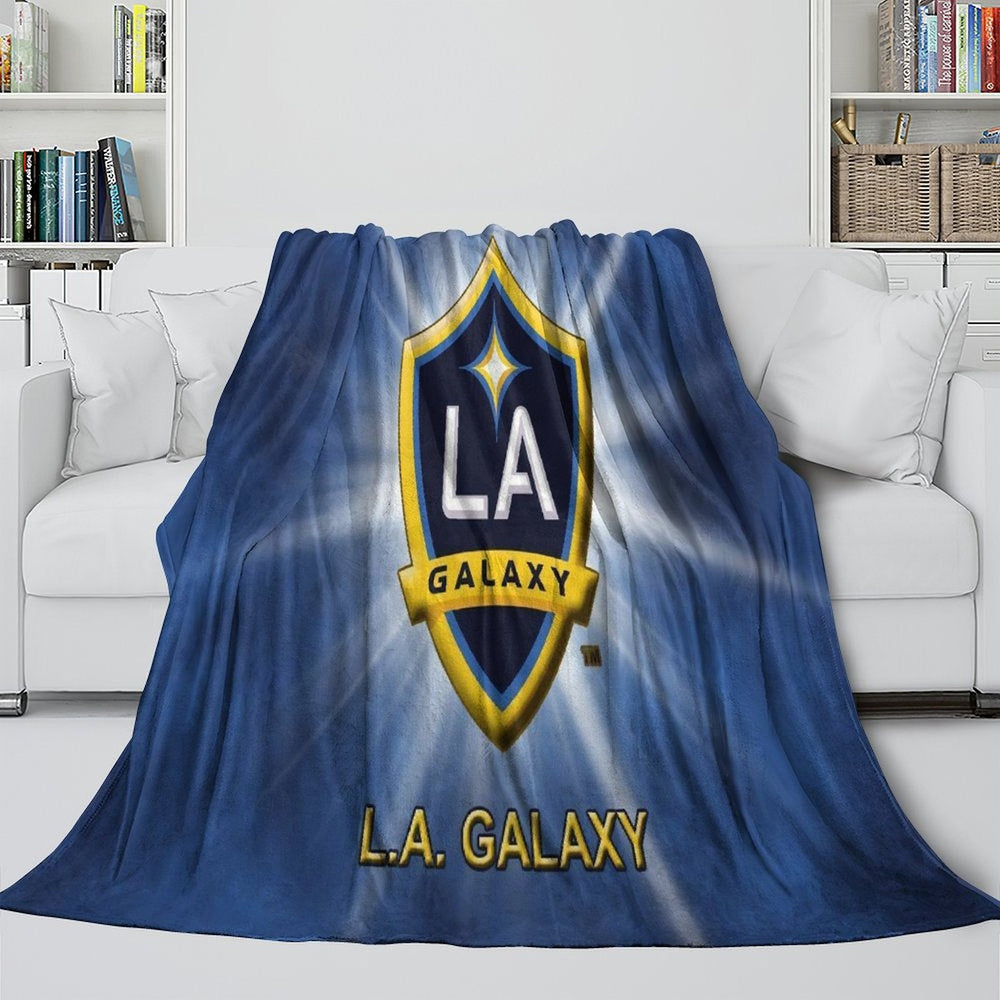 LA Galaxy Blanket Flannel Fleece Throw Room Decoration (Online Order Only)