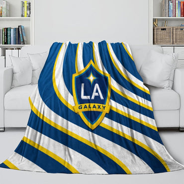 LA Galaxy Blanket Flannel Fleece Throw Room Decoration (Online Order Only)