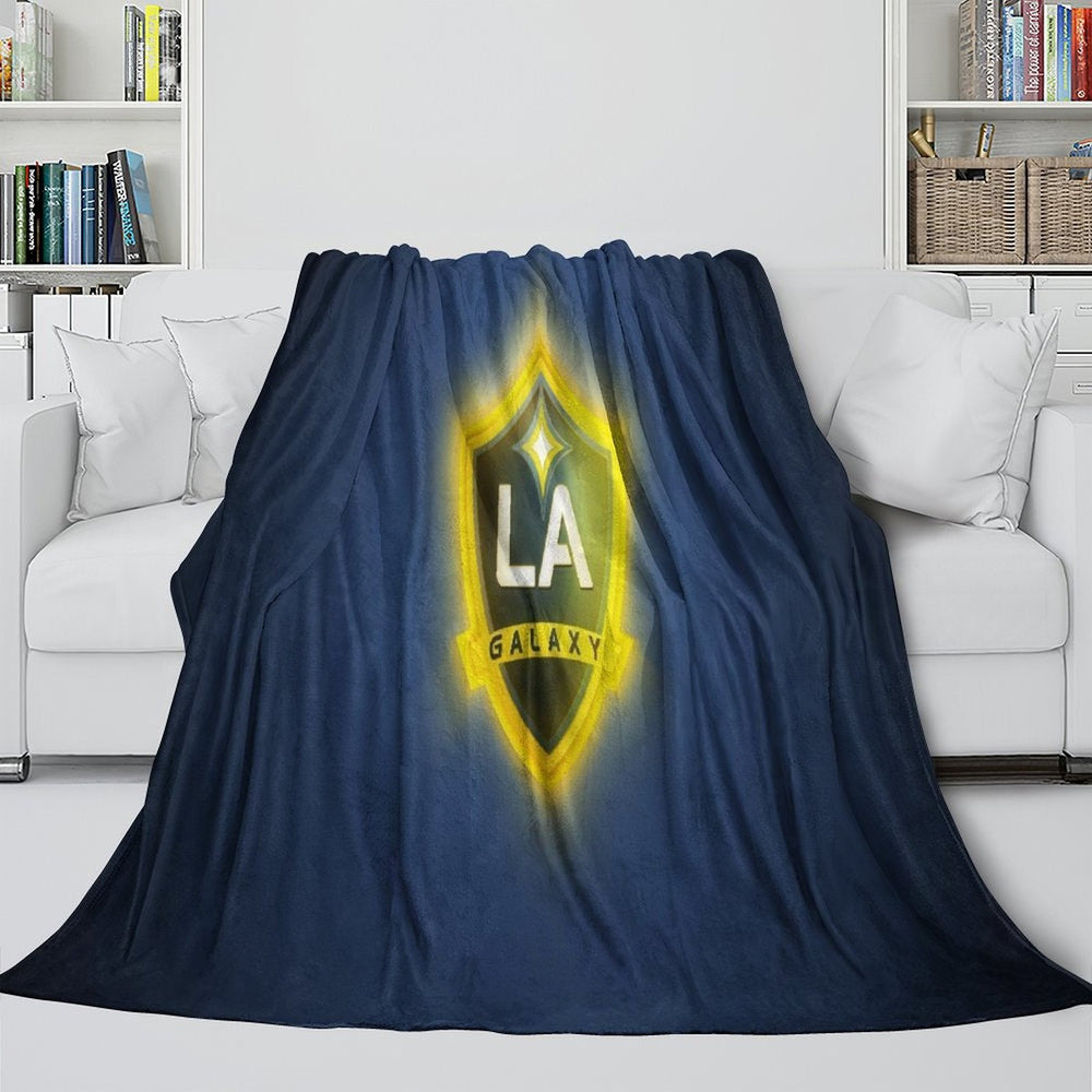LA Galaxy Blanket Flannel Fleece Throw Room Decoration (Online Order Only)